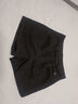皮爾卡丹（pierre cardin）黑色毛呢短褲女高腰2025新款秋冬加厚闊腿褲百搭顯瘦a字靴褲潮ins 黑色 XL 120-140斤 曬單實(shí)拍圖