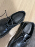 KGV大頭德比皮鞋男士新款商務(wù)休閑英倫男鞋圓頭馬丁結婚厚底增高7cm 黑色 39 皮鞋碼=40運動(dòng)鞋碼 曬單實(shí)拍圖