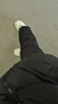 PSO BrandPU皮面料白鴨絨服男短款潮牌冬季加絨加厚立領(lǐng)外套 黑色 XL 曬單實(shí)拍圖