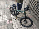 Jeep吉普小學(xué)生折疊雙碟剎雙減震山地車(chē)青少年兒童自行車(chē)-戰神mini 綠色（輻條輪） 20寸（適合1.35~1.55m身高） 曬單實(shí)拍圖