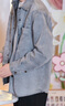 UR春季新款男時(shí)尚復古休閑洗水雙口袋牛仔襯衫UMF850020 淺灰 S 曬單實(shí)拍圖