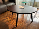 NORHOR北歐表情/科靈系列/中古復古風(fēng)/KL01黑胡桃木實(shí)木圓形組合茶幾 矮款 現貨 曬單實(shí)拍圖