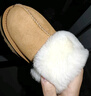 內泊【防寒必備】皮毛一體毛拖鞋冬季女保暖防臭家居外穿乳膠厚底栗39 曬單實(shí)拍圖