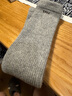 蒙默嘚蒙古國進(jìn)口羊毛過(guò)膝襪套 秋冬高筒護膝長(cháng)筒厚加襪半截加長(cháng)打底襪 羊毛混紡【淺灰色】 1雙 曬單實(shí)拍圖