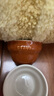琺寶（staub）新中式茶具茶壺茶杯陶瓷家用辦公泡茶壺喝茶杯功夫茶 家庭裝茶杯45ml*2 肉桂黃 1件 曬單實(shí)拍圖