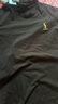 勞倫拉保羅高端品牌短袖t恤男夏季新款圓領(lǐng)刺繡寬松商務(wù)休閑絲光棉打底上衣 黑色2433款 L (建議120-140斤） 曬單實(shí)拍圖