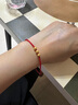 中國黃金（CHINA GOLD）黃金轉(zhuǎn)運(yùn)珠手鏈女足金情侶款小金珠送七夕情人節(jié)禮物送女朋友老婆 轉(zhuǎn)運(yùn)手鏈【紅繩】 曬單實(shí)拍圖
