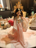 迪柏瑞漢服中國(guó)風(fēng)古裝古風(fēng)洋娃娃玩具女孩2024新款公主大號(hào)套裝換裝仿真 粉昱琬明+玥下傾城+瓊粉芙瑤 輕奢禮盒禮袋 曬單實(shí)拍圖