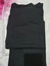 紅豆（Hodo） 秋冬內衣秋衣秋褲純棉套裝純色低圓領(lǐng)打底衫褲 女款魅惑黑 XL 175/100 曬單實(shí)拍圖