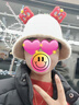 黛米安妮莎帽子女秋冬季羊羔毛漁夫帽黑色素顏顯臉小水桶帽大臉保暖毛絨盆帽 杏色 M(56-58cm) 曬單實(shí)拍圖