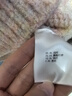 百圖betu女裝冬季新款毛衣圓領(lǐng)混色紗線扭繩落肩長袖毛衫2311T36 淺粉紅 M 曬單實拍圖