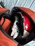 ALBERS艾伯斯 騎行背包摩托車(chē)頭盔包全盔雙肩包摩旅防潑水大容量騎士機車(chē)裝備 【升級版】橙色 曬單實(shí)拍圖