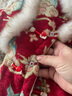 標(biāo)點(diǎn)熊嬰兒過年喜慶拜年服寶寶夾棉連體衣服新生兒童哈衣加厚外出服冬季 玉兔祥云【加帽子】 90cm 90碼 建議身高80-90 曬單實(shí)拍圖