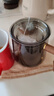 瓷牌茗茶具 一路有你茶杯茶水分離杯帶恒溫寶玻璃過(guò)濾辦公杯節日禮物 木把青灰沐云一葉菩提三件杯 曬單實(shí)拍圖