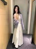 可茵（Keyin）春季連衣裙女裝套裝2025年新款寬松顯瘦小個(gè)子針織開衫背心裙子女 開衫+背心裙 M 曬單實(shí)拍圖