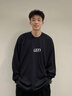 趣米樂美式復(fù)古純棉長(zhǎng)袖t恤男春秋季ins重磅內(nèi)搭顯瘦衛(wèi)衣百搭窄版打底衫 黑色 XL 曬單實(shí)拍圖