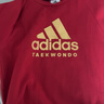 阿迪達斯 （adidas）兒童裝春內(nèi)搭圓領(lǐng)衛(wèi)衣運動長袖上衣  紅/金 140 曬單實拍圖