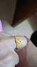 千影黃金戒指9999足金女款真金指環(huán)愛(ài)心形素金首飾年輕人送老婆按克重重約4.13-4.3g(含工費30) 曬單實(shí)拍圖