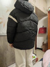 安初夏羽棉絨服男生外套初高中學(xué)生加厚保暖棉襖潮流青少年大童棉衣男裝 黑色 XL 曬單實(shí)拍圖