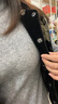 恒源祥羊毛衫女秋冬加厚打底毛衣修身內搭半高領(lǐng)針織衫 灰色 M 建議100-110斤 曬單實(shí)拍圖