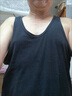 男士純棉跨欄背心男高彈透氣排汗運(yùn)動(dòng)健身背心工字坎肩汗衫男裝 全棉背心-黑色 4XL 曬單實(shí)拍圖