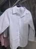 兒童白襯衫男童白襯衣長(cháng)袖棉春秋小學(xué)生校服中大童女童JK演出服 白襯衣-長(cháng)袖-男女同款 160 曬單實(shí)拍圖