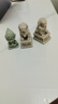 石雕小石獅子擺件一對(duì)鎮(zhèn)宅門口看門石頭家用庭院仿漢白玉青石雕刻 精雕石獅子一對(duì) 曬單實(shí)拍圖