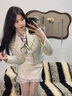 viney真絲絲巾100%桑蠶絲春夏絲綢小方巾生日禮物送老婆媽媽長輩 【米色】實用高級感品牌實用長輩母親絲巾 曬單實拍圖