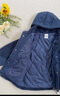 ASK JUNIOR兒童棉服男童冬中大童夾棉保暖棉衣外套青少年棉襖 藏青色 150 曬單實(shí)拍圖