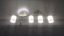 新中式禪意茶室吊燈創(chuàng)意中國(guó)風(fēng)裝飾吊線燈具鐵藝餐桌書房裝修燈飾 吊燈5頭+水晶燈罩 吊燈 曬單實(shí)拍圖