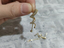 伊燦螺旋星星耳墜長款流蘇耳環(huán)小眾設(shè)計感高級耳飾春夏顯臉瘦氣質(zhì)耳釘 金色耳環(huán) 曬單實拍圖