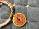 【龍虎山發(fā)貨】山鬼花錢(qián)吊墜道家真品古錢(qián)幣項鏈朱砂八卦銅錢(qián)飾品 祝?？?復古山鬼花錢(qián)4.5cm 純黃 曬單實(shí)拍圖