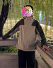 安踏（ANTA）防潑水外套男兩件套冬季戶外運動休閑保暖梭織上衣152447629 暗水綠/冰川灰-2 M (男170) 曬單實拍圖