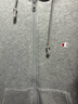 Champion【王俊凱同款】冠軍連帽衛(wèi)衣24新款刺繡小C開(kāi)衫外套男休閑上衣 淺灰色 M 曬單實(shí)拍圖