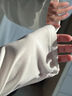 CHIC VEN 2025秋新款純色寬松長(cháng)袖白色t恤女百搭上衣套頭打底衫女chicven 白色 M 曬單實(shí)拍圖
