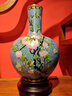 中外琺瑯美術(shù)館九桃天球花瓶 祝壽佳品生日禮物 景泰藍桌面擺件禮品生日禮物賀壽 曬單實(shí)拍圖