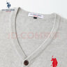 U.S. POLO ASSN.保羅針織男秋季商務(wù)休閑毛衣男百搭保暖外套 淺灰 2XL 曬單實拍圖