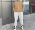 啄木鳥(niǎo)輕奢時(shí)尚男士輕薄款羽絨棉服冬季新款高端立領(lǐng)外套防寒保暖棉衣 咖色 XL 曬單實(shí)拍圖