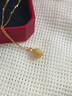 老廟黃金吊墜足金榴蓮掛墜送老婆女友節(jié)日禮物 吊墜/約0.40g 曬單實(shí)拍圖