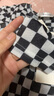 Olrain歐芮兒棋盤格t恤女秋裝女裝修身顯瘦時(shí)尚設(shè)計(jì)感打底皮膚衫女 棋盤格 M 160/84A 曬單實(shí)拍圖