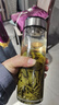 希諾（HEENOOR）希諾單層玻璃杯透明杯子大容量便攜帶蓋過濾網(wǎng)商務雙層泡茶杯子 【單層】9189本色460ml 曬單實拍圖