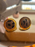 伊燦時尚美拉德豹紋耳釘女輕奢小眾設計耳飾2025新款爆款高級氣質耳環 美拉德豹紋耳釘 曬單實拍圖