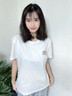 WYBT商場(chǎng)同款純棉短袖t恤男女同款寬松體恤2025新品夏季潮牌半袖上衣 白色 XL (135-155斤) 曬單實(shí)拍圖