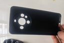 庚辰 適用華為mate60手機殼全包防摔軟殼BRA-AL00直邊液態(tài)硅膠殼魅族60男女款潮超薄保護套 華為Mate60【優(yōu)雅黑】配鋼化膜 曬單實拍圖