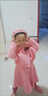 甜承智女童套裝秋冬新款連衣裙民族風(fēng)小女孩兩件套毛呢套裙演出童裝洋氣 粉紅色 背心裙+披肩+ 帽子 110 建議26-36斤 曬單實(shí)拍圖
