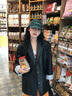 付智恩 皮革闊西 高級感真皮西裝皮衣外套女古著黑色綿羊皮夾克秋 經(jīng)典黑 M 曬單實拍圖