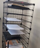 桑頓辦公室文件架橫向書(shū)架落地式帶滑輪多層資料整理收納置物架檔案架 標(biāo)準(zhǔn)款黑1列12層-帶滑輪30*30*30 曬單實(shí)拍圖