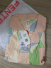 芬騰睡衣女【純棉】服帖翻領(lǐng)手繪愛(ài)心甜美長(cháng)袖家居服套裝 米杏 L 曬單實(shí)拍圖