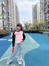 愛邁尼 AMENCL女童網(wǎng)紅炸街套裝兒童2025春秋新款漸變衛(wèi)衣兩件套大童春裝闊腿褲 15100灰色闊腿褲 150 cm 曬單實拍圖