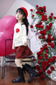 小豬彼特女童呢子短裙秋冬2025新款女大童新年紅色半身裙冬季兒童過(guò)年裙子 4536紅色 120 cm 曬單實(shí)拍圖
